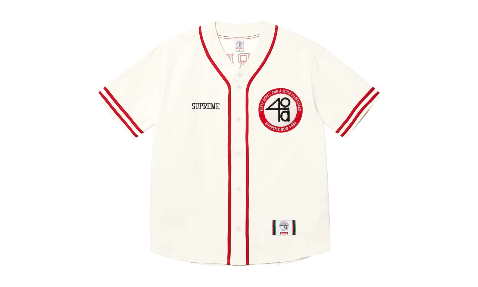 40 Acres Twill Baseball Jersey "SS25 - Natural" SU25352