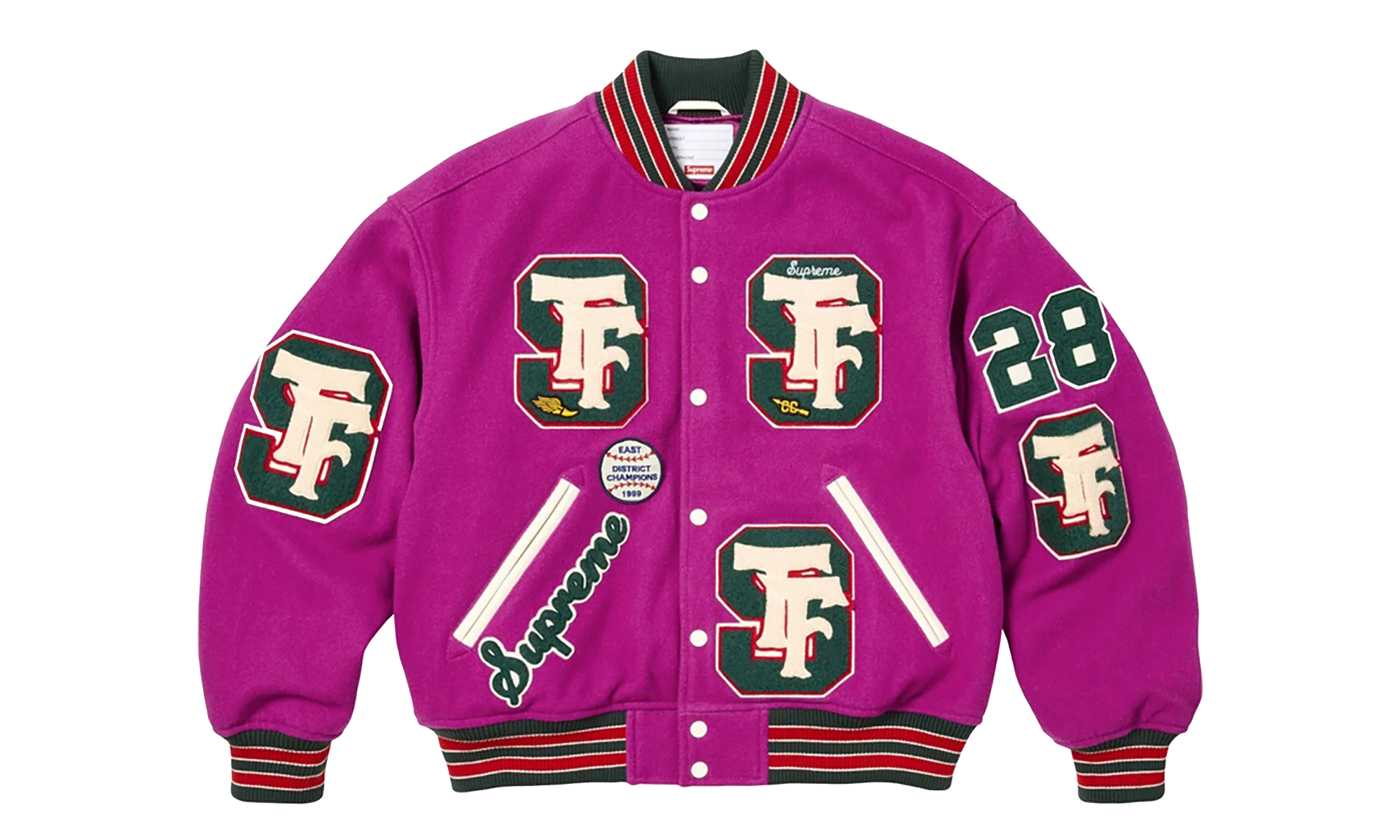 Drill Team Patch Varsity Jacket "FW25 - Magenta" SU27249