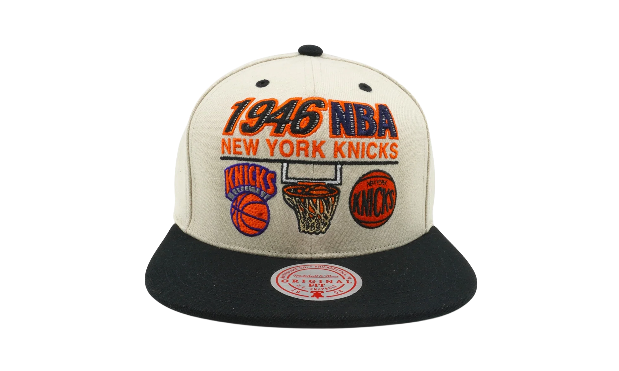 NBA Hardwood Classics First Of Many Snapback Cap "New York Knicks - Off White" HHSS6330 NYKYYPPPOFWH