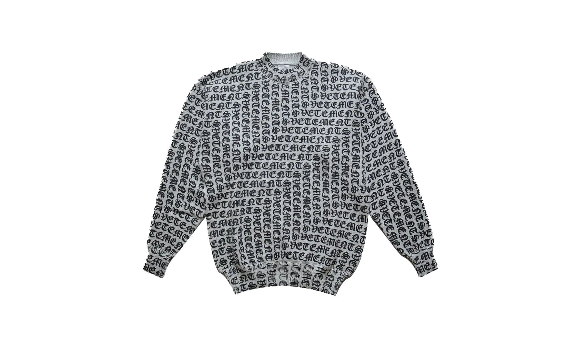 Vetements Gothic Monogram Sweater Grey "Grey" UA65KN210G