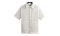Honeycomb Dobby Boxy Collared Overshirt "White" KITH25