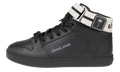 Hightop Strapped Sneakers "Black" PMIA077F22LEA0011010