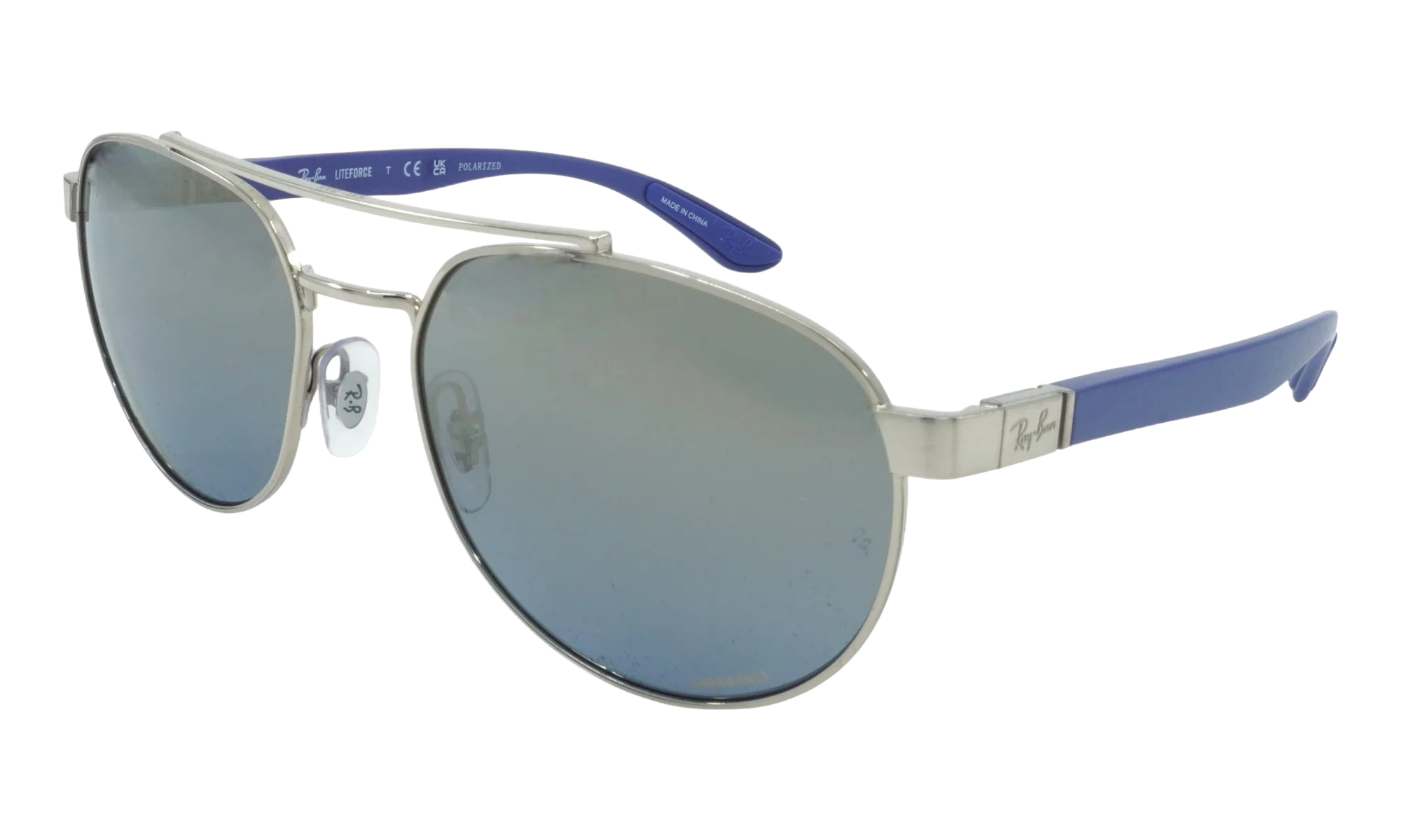 Irregular Polarized Sunglasses "Silver" RB3736CH-003-J0_56