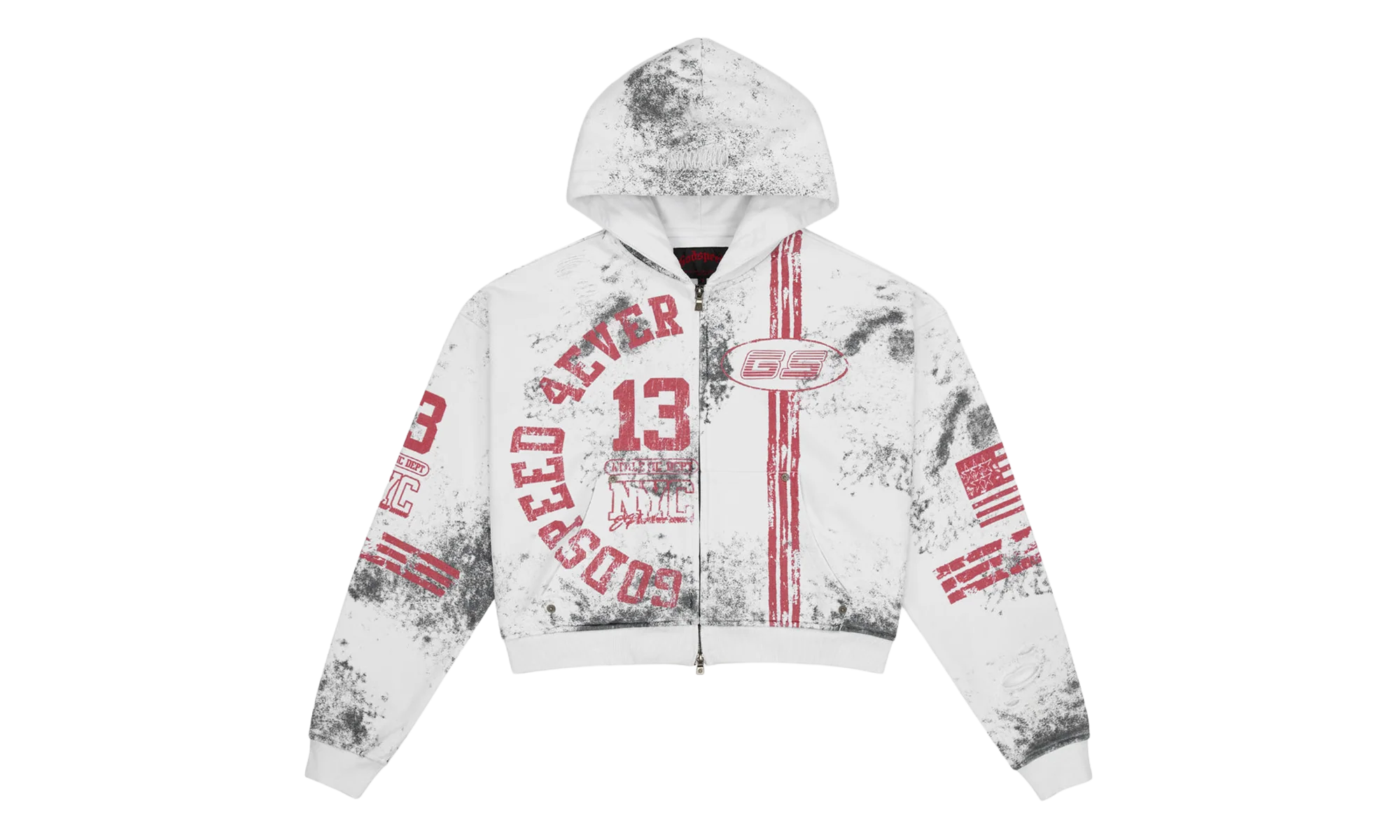 Roadster Zip Hoodie "Dirty White" GS077