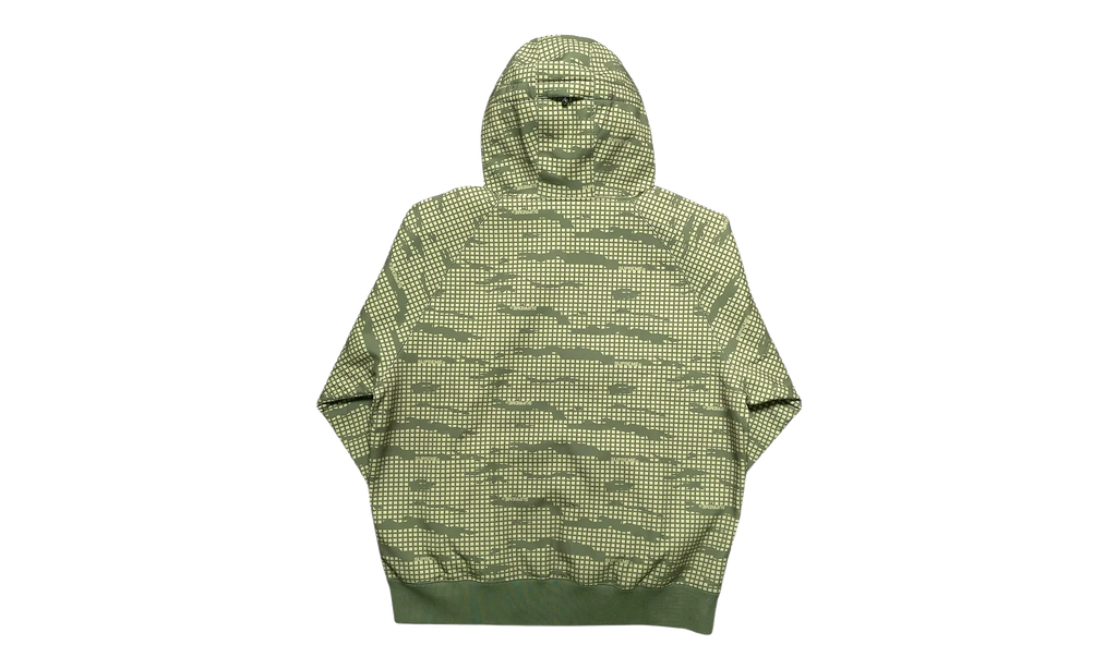 WINDSTOPPER Zip Up Hooded Sweatshirt "FW21 - Olive Grid Camo" SU27131