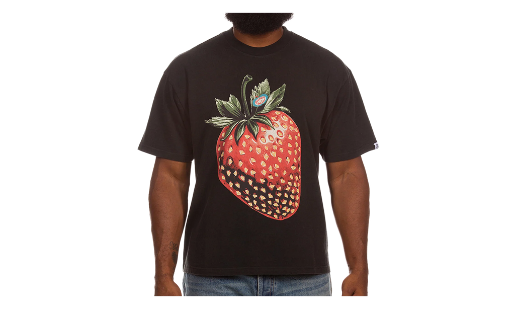Diamond Berry SS Knit Boxy Tee "Black" 861-1316