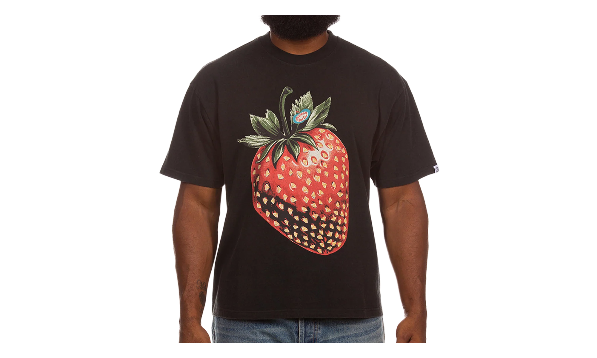 Diamond Berry SS Knit Boxy Tee "Black" 861-1316