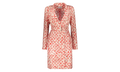 SILK FLORAL WRAP MIDI DRESS "Red" RW DR0013 5615 P23 37
