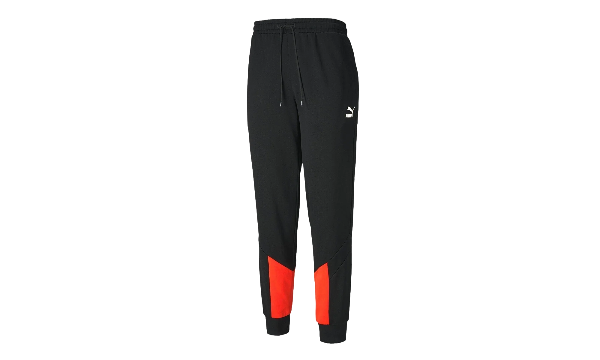 Iconic MCS Track Pants "Puma Black / Lava Blast" 596445 51