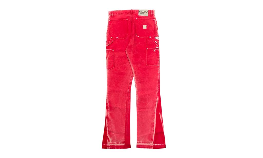 LA Flare Carpenter Pants Paint Splatter "Red Multi" GDPSLFJR