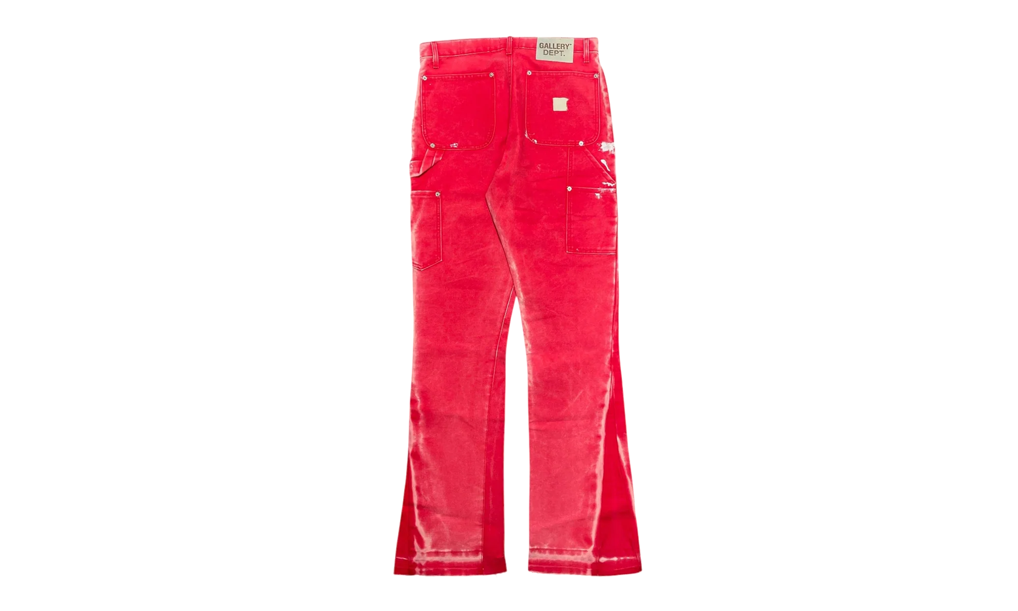 LA Flare Carpenter Pants Paint Splatter "Red Multi" GDPSLFJR