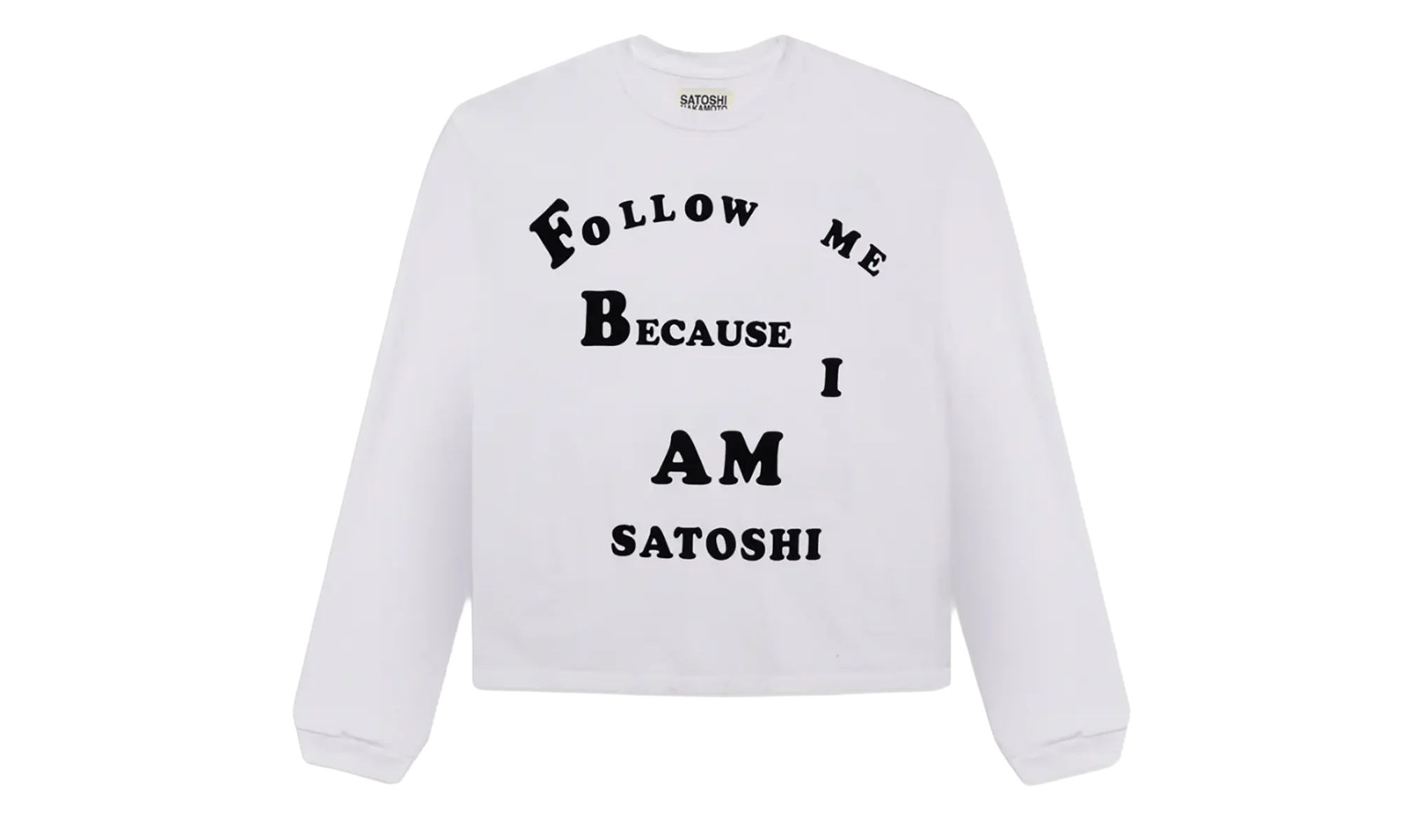 Follow Me Long Sleeve Tee Shirt "White" FW24LS001 WHT