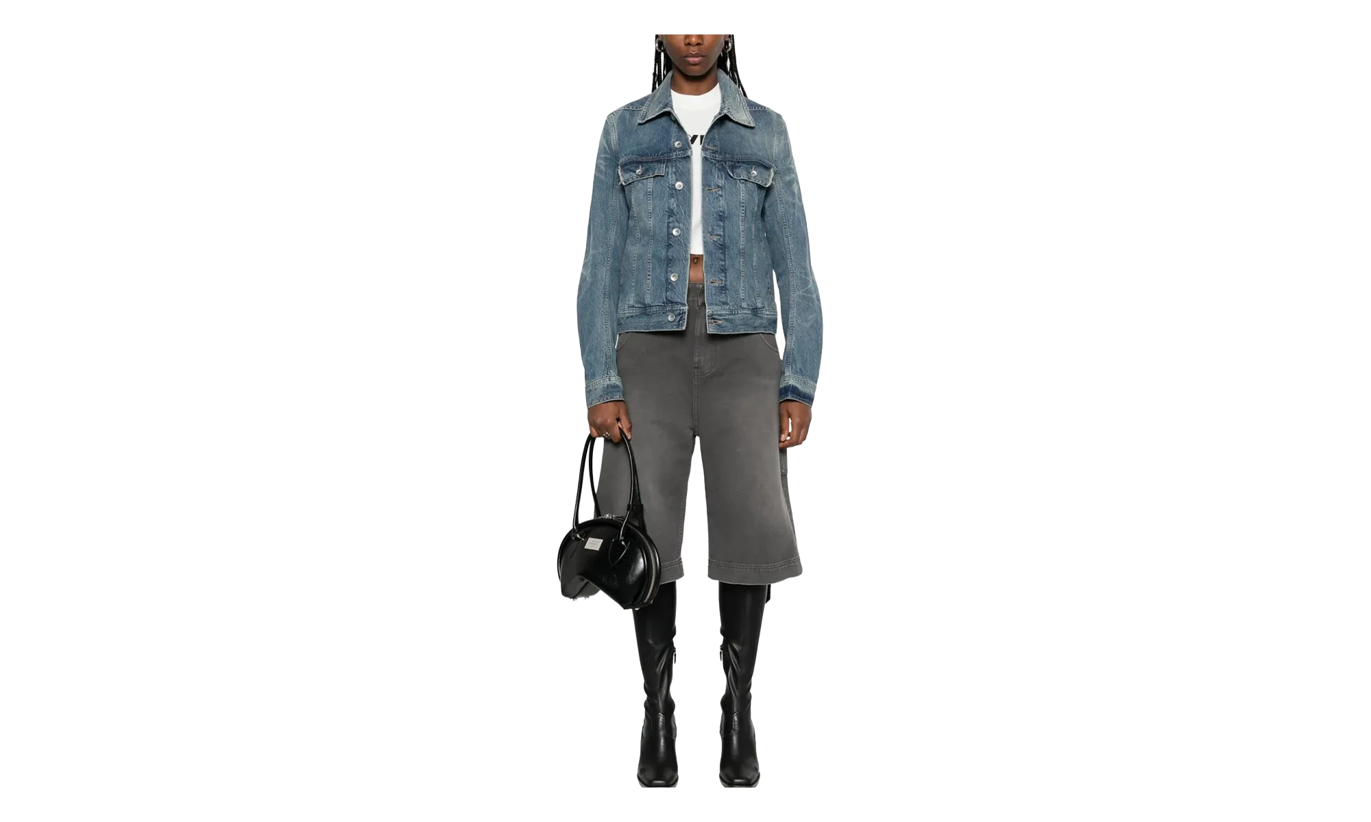 Giacca Denim Trucker Jacket WMNS "Washed Indigo" DS01E3701 DWB 06