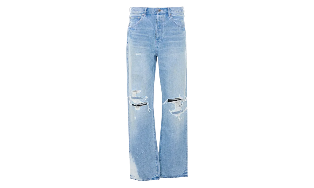 Repair Knee Blowout Jeans "Light Indigo" P011 GDBT226