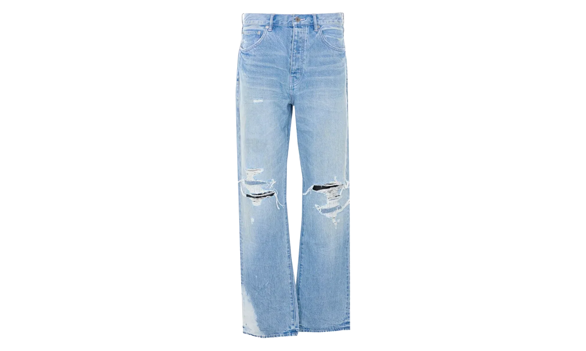Repair Knee Blowout Jeans "Light Indigo" P011 GDBT226
