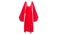 EMBROIDERED DRESS WITH OPEN SLEEVES "Red" RW DR9019 4893 E24 340