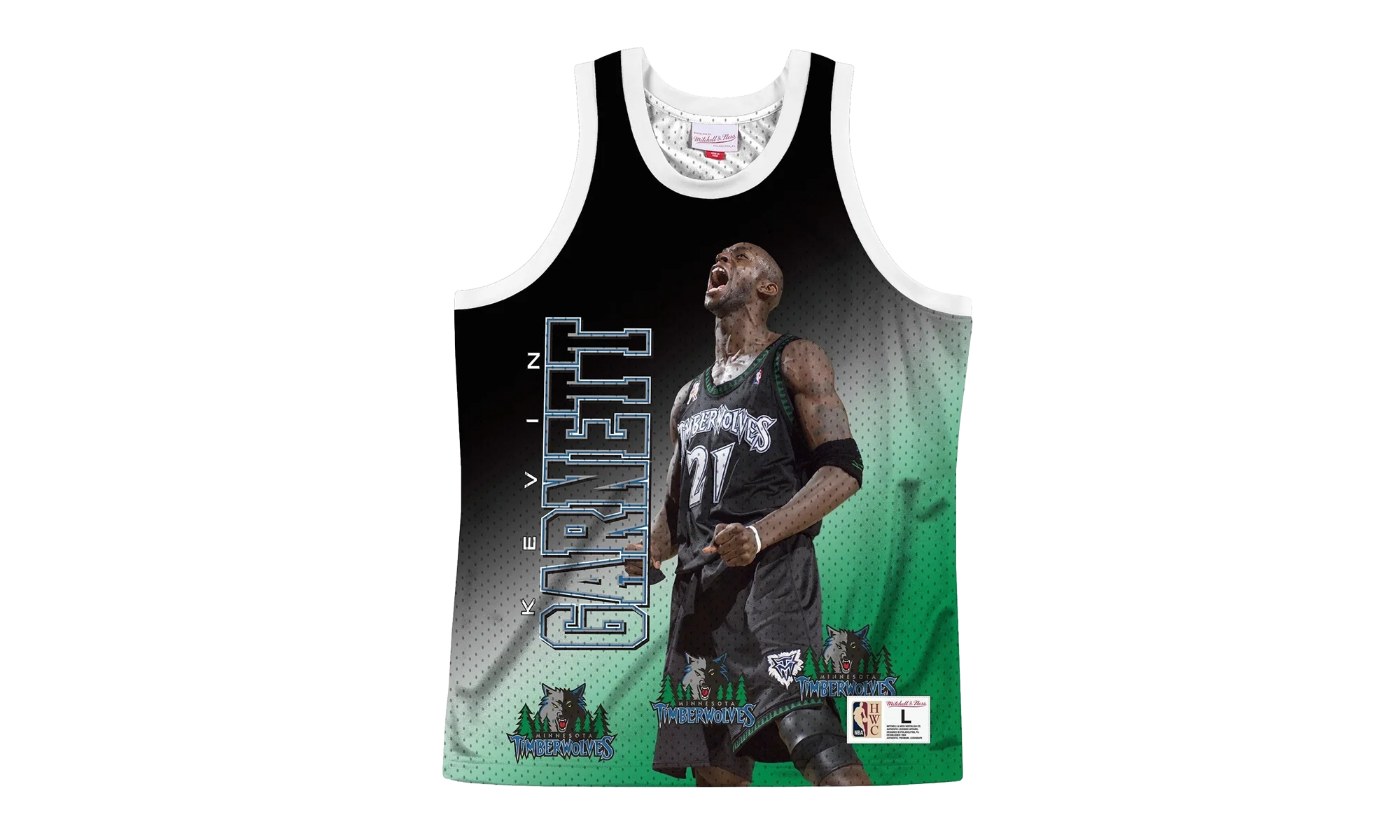 NBA Behind The Back Jersey "Timberwolves Kevin Garnett" MSTKMI19002 MTIWHITKGA