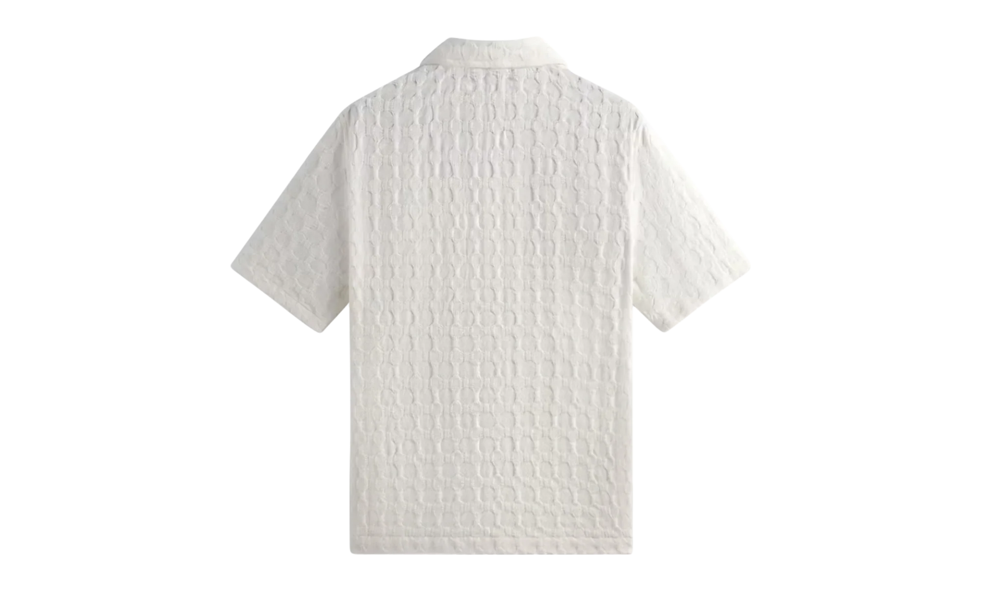Honeycomb Dobby Boxy Collared Overshirt "White" KITH25