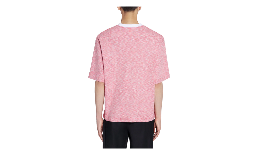KNIT T-SHIRT "PINK CHINÉ" RM TS0026 J098 P24 340