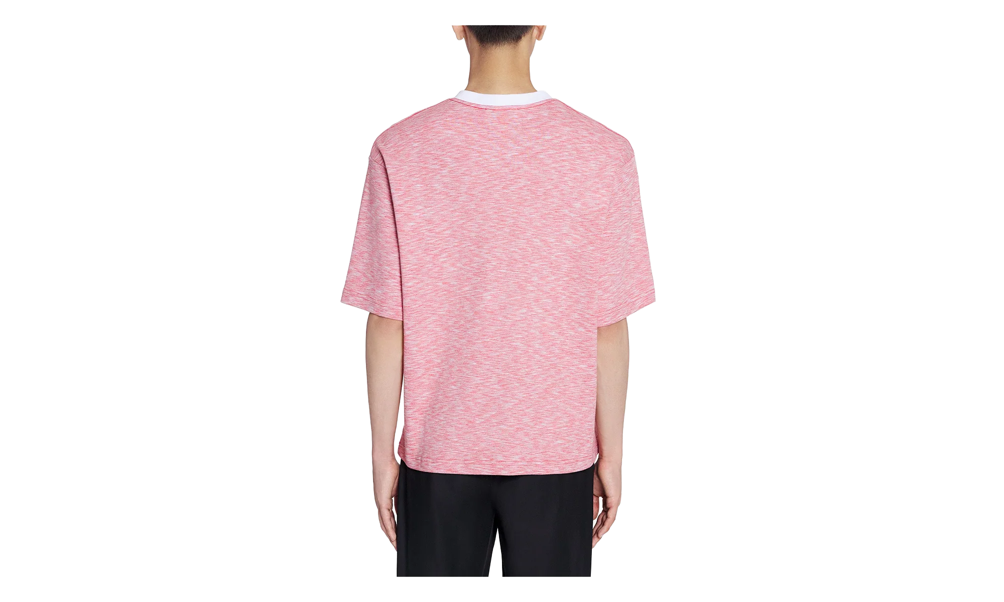 KNIT T-SHIRT "PINK CHINÉ" RM TS0026 J098 P24 340