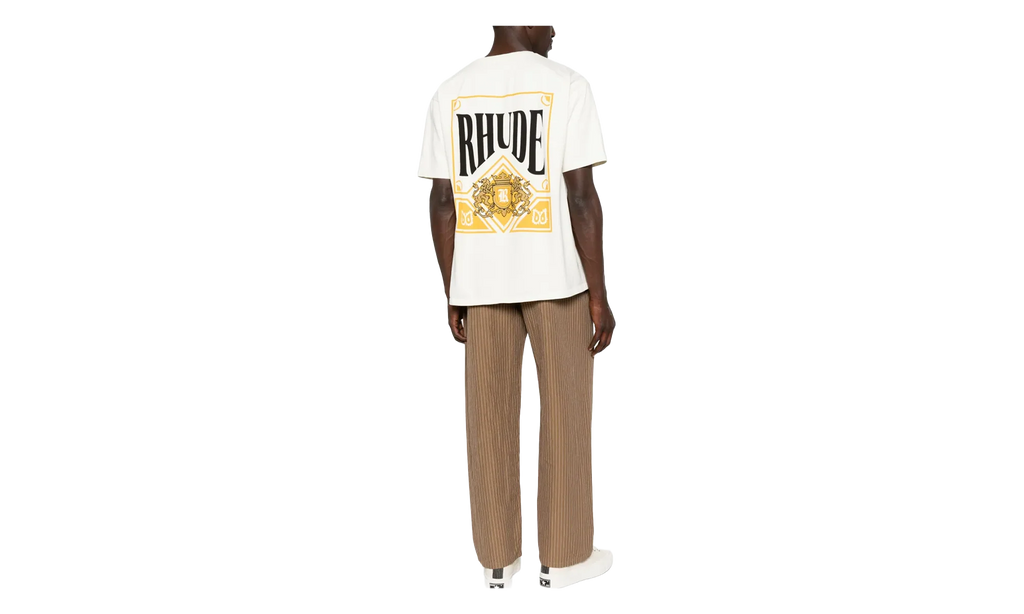 Playing Card T-Shirt "Vintage White / Yellow" RHSS26TT02012 WHT