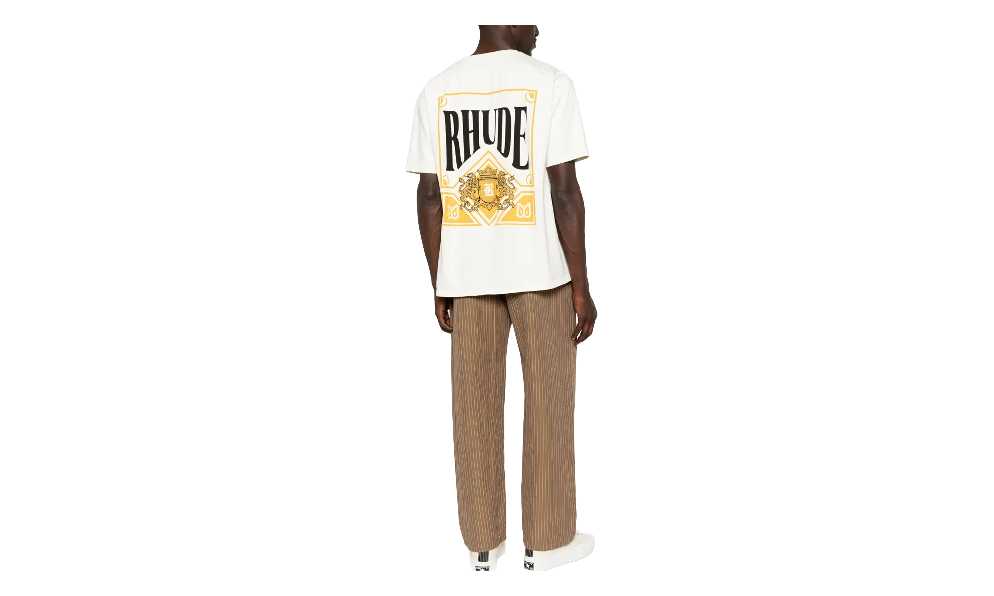 Playing Card T-Shirt "Vintage White / Yellow" RHSS26TT02012 WHT