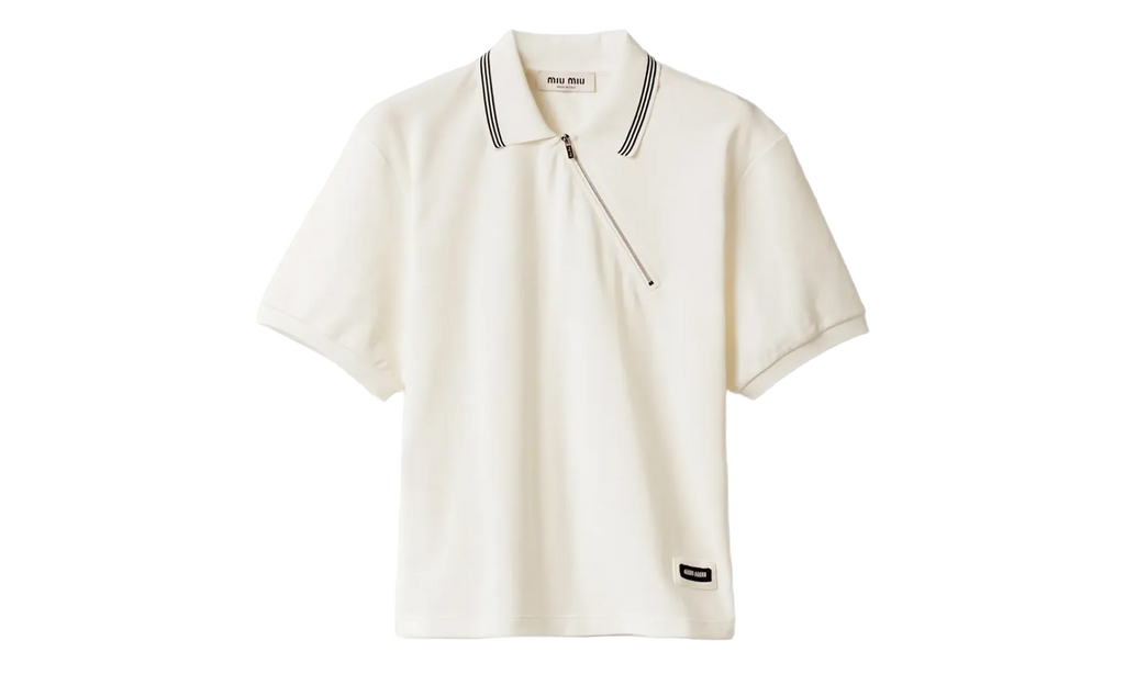 Polo Piquet Jersey WMNS "White" MJNA03 S OOO 18ZW F0009