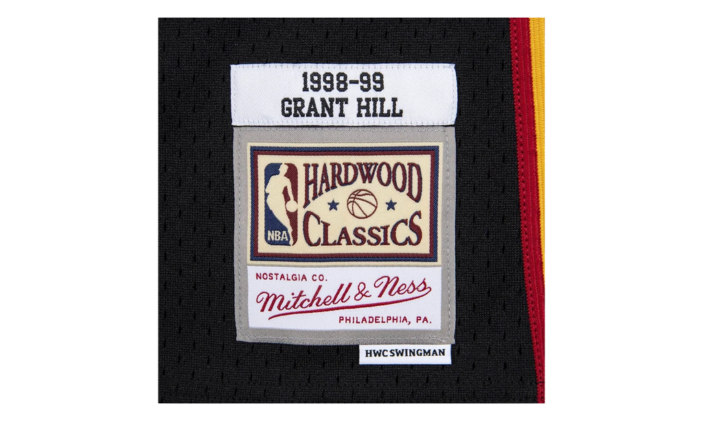 NBA Grant Hill Reload Swingman Jersey "1998 Detroit Pistons - Black" SMJYCP19295 DPIBLCK98GHI