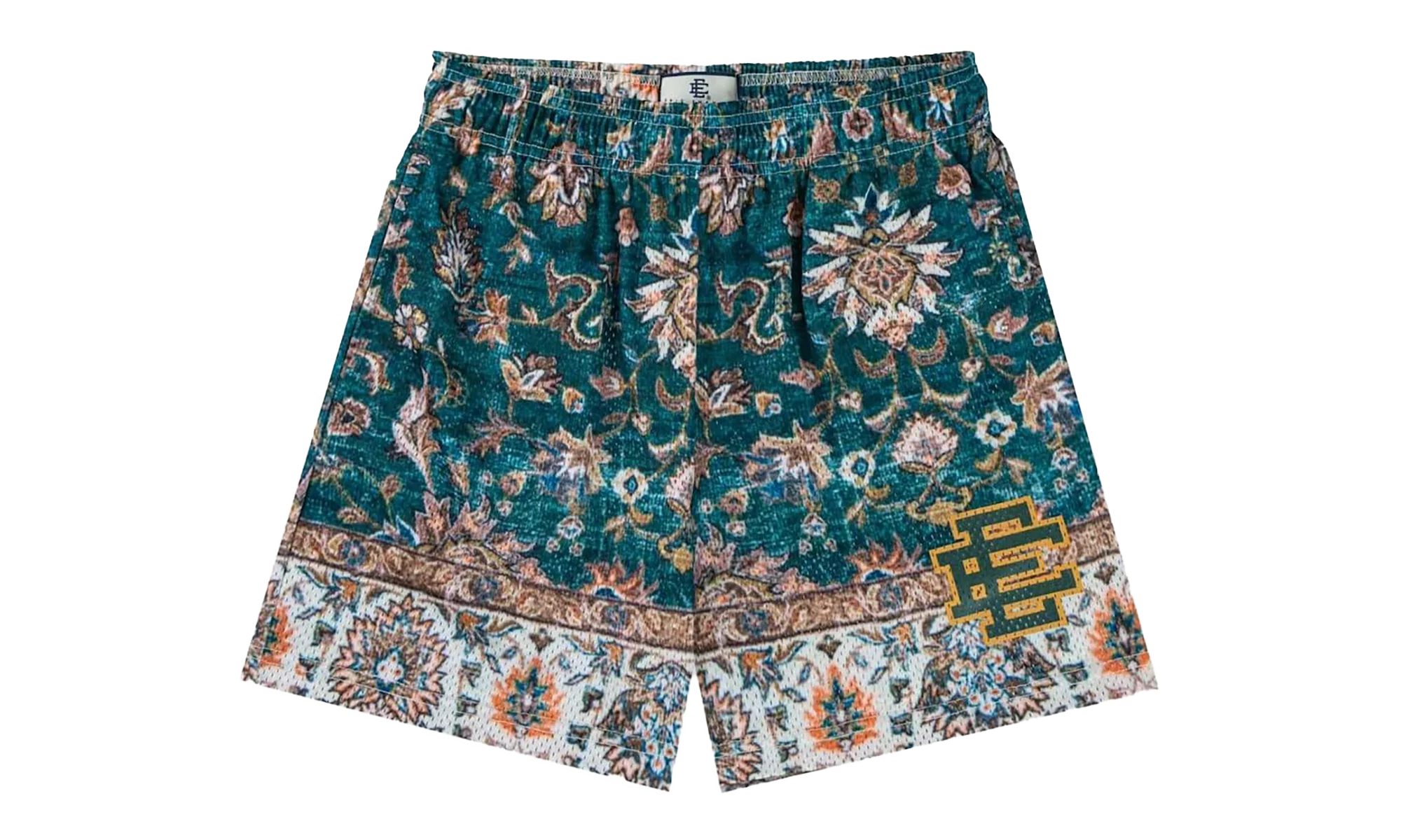 EE Basic Shorts "Rug Print - Green / White" EE186