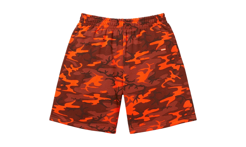 Small Box Sweatshort "SS25 - Bright Orange Camo" SU26929