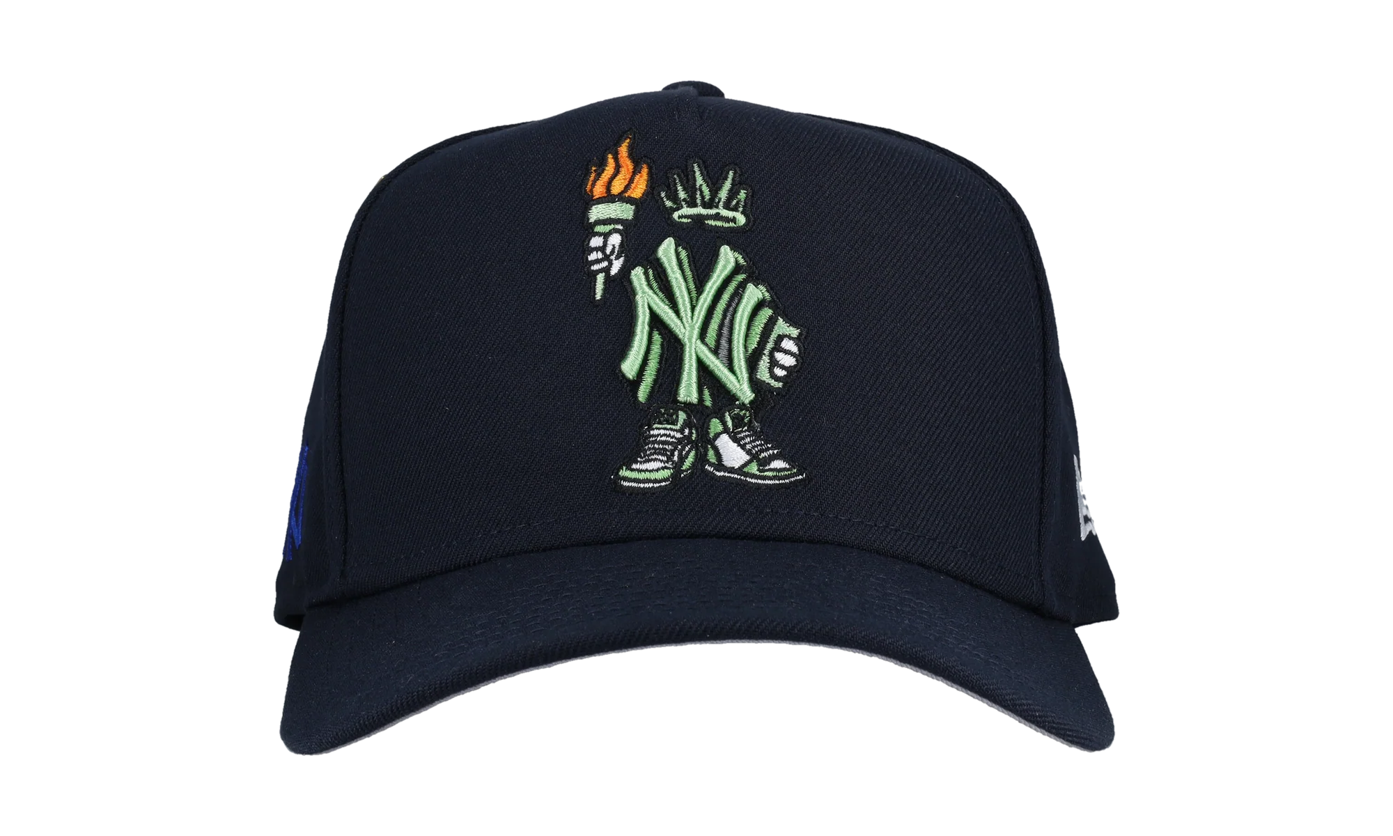 9FIFTY New York Yankees Statue Cartoon A Frame Snapback Hat "Black" NE337