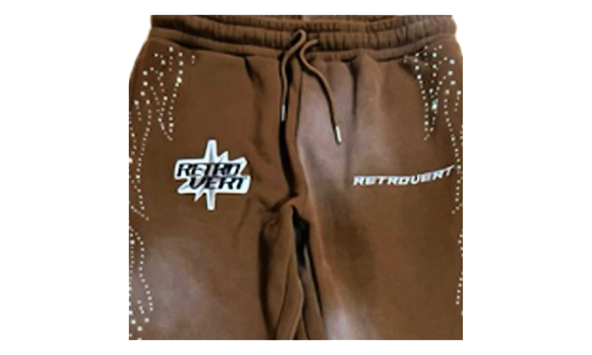Rhinestone Sweatpants "Brown" RET027