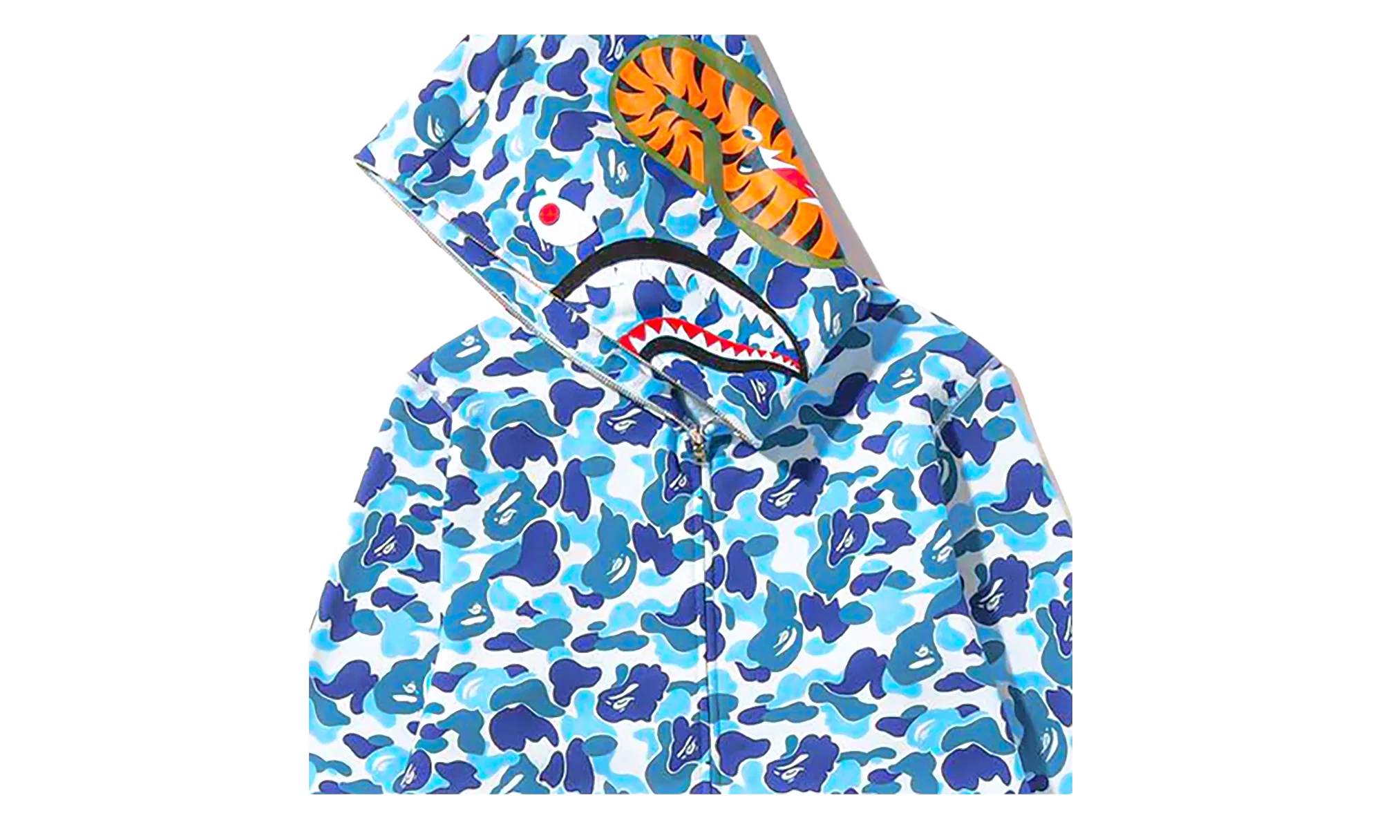 ABC Camo Shark Full Zip Hoodie "Blue" 0ZXSWM00915XO