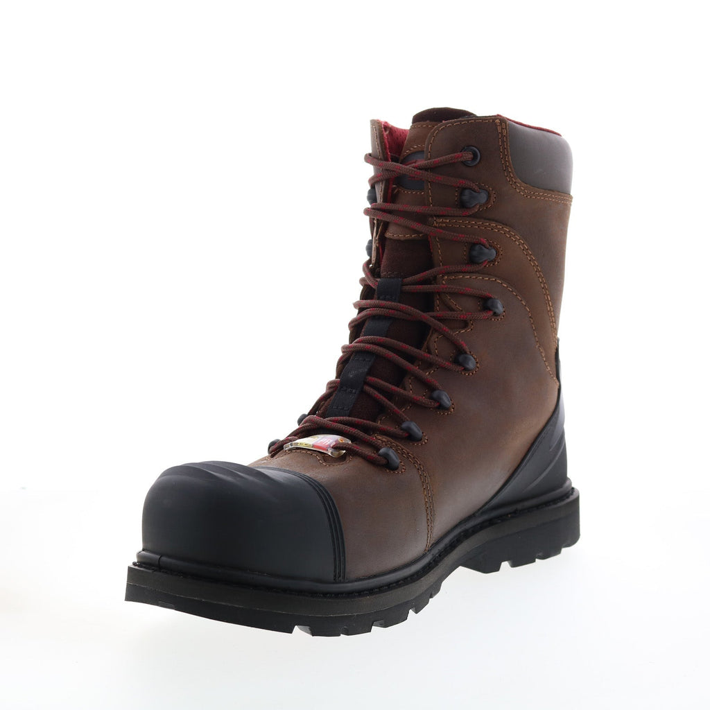 Avenger Hammer Carbon Toe Waterproof PR 8" Mens Brown Work & Safety Boots