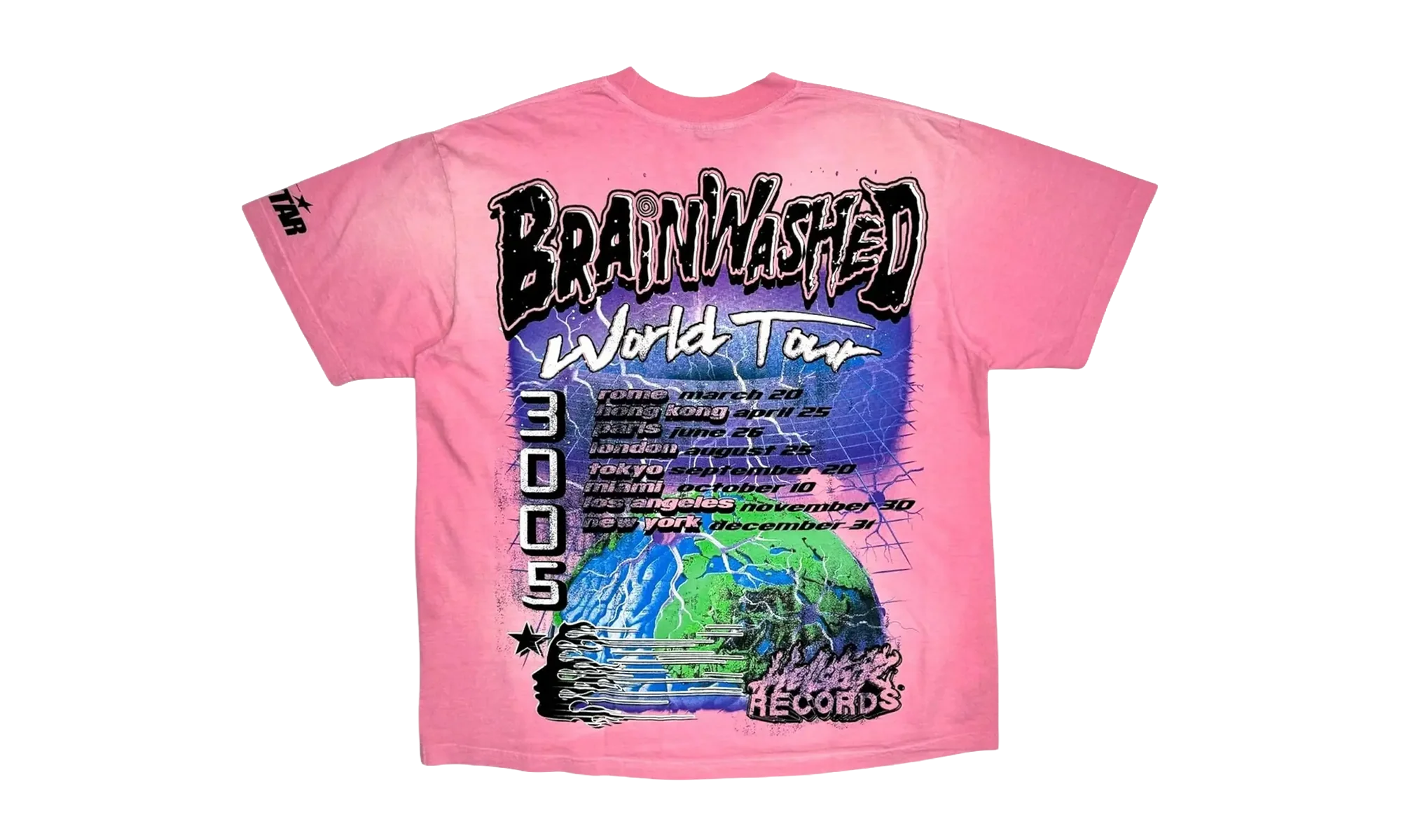 Studios Brainwashed World Tour Short Sleeve T-Shirt "Pink" HSR116