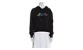 Rainbow Cropped Hoodie "Black / Multicolor" OWBB016R21JER0021084