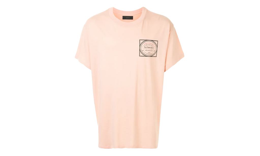 Les Amoureux Label Short Sleeve Tee Shirt "Peach" F0M03237CJ PCH