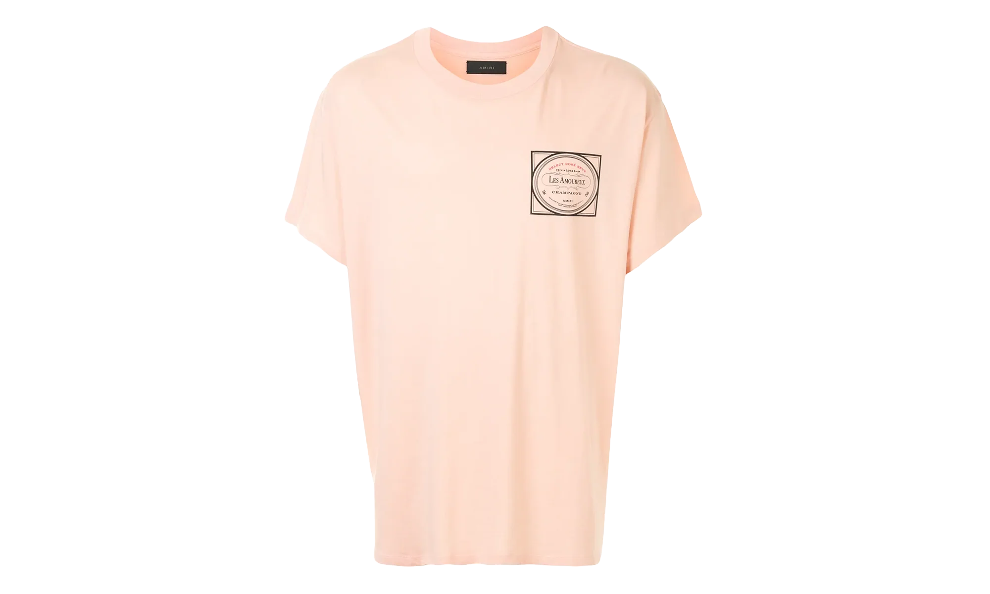 Les Amoureux Label Short Sleeve Tee Shirt "Peach" F0M03237CJ PCH