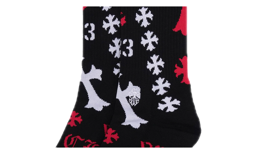 Stencil Socks "Black" CHRM1134