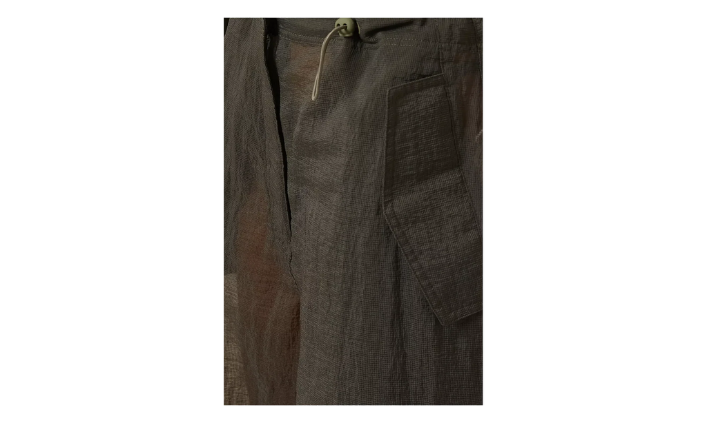 Nuru Sheer Parachute Pant "Dark Brown" KITH60