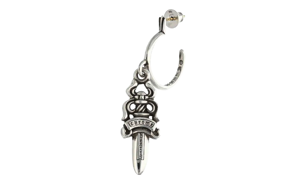 Dagger' Hoop Earring "Silver" CHRM0946