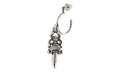 Dagger' Hoop Earring "Silver" CHRM0946