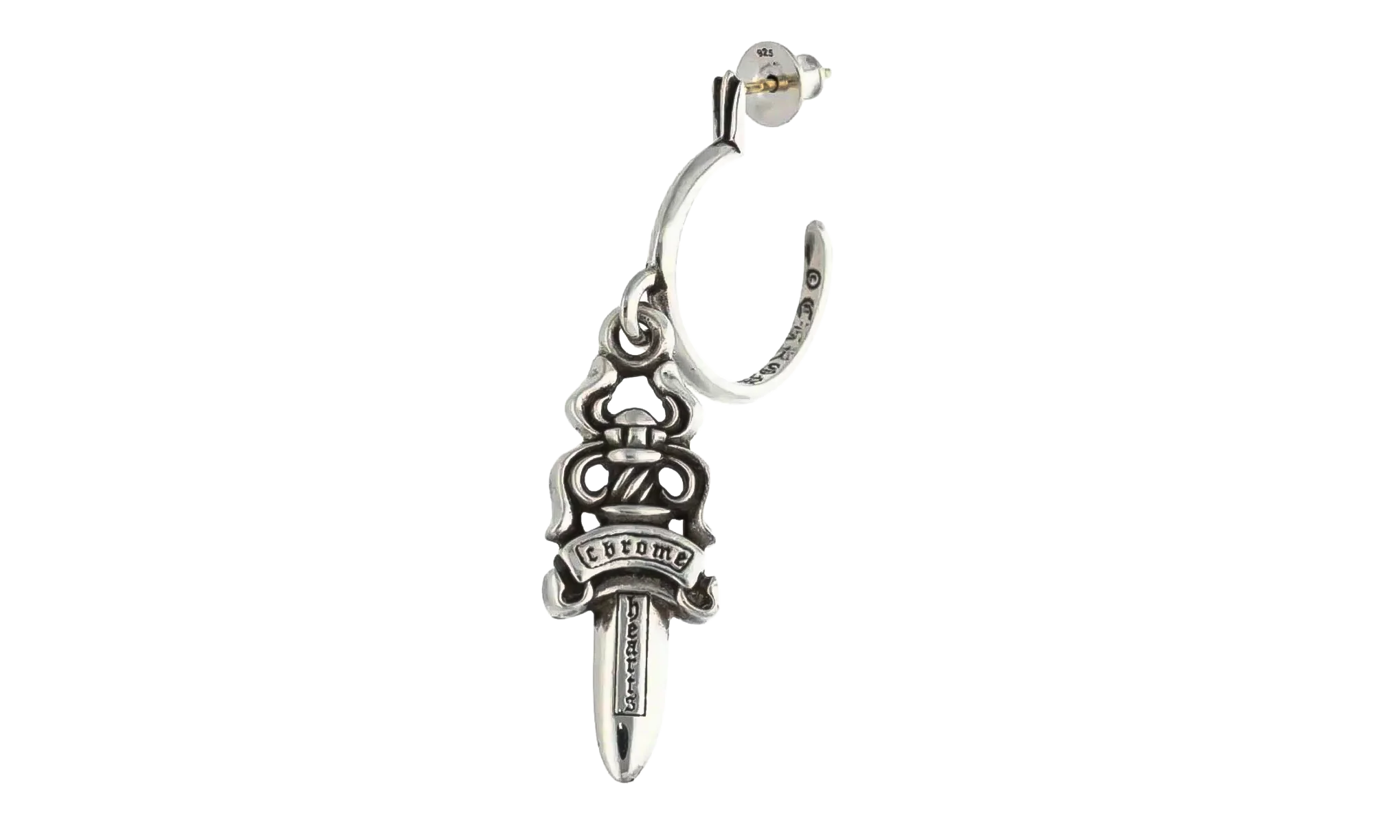 Dagger' Hoop Earring "Silver" CHRM0946