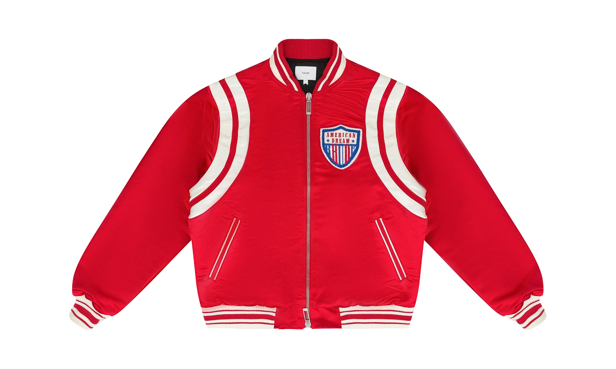 Satin Varsity Jacket "Red" RHPS24JA08613135