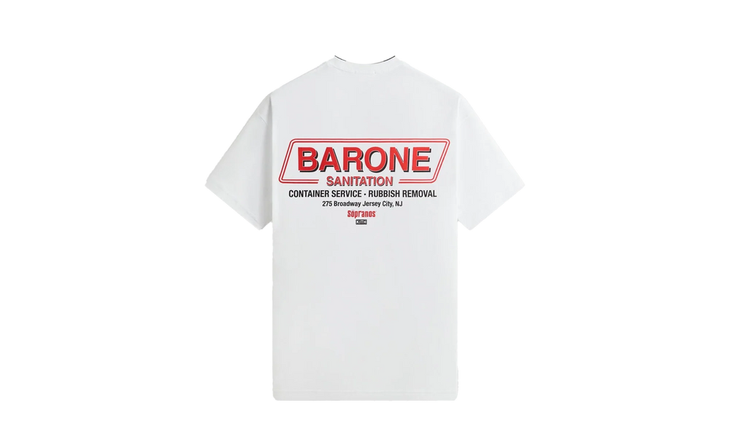 The Sopranos Barone Sanitation Vintage Tee "White" khm034646 101