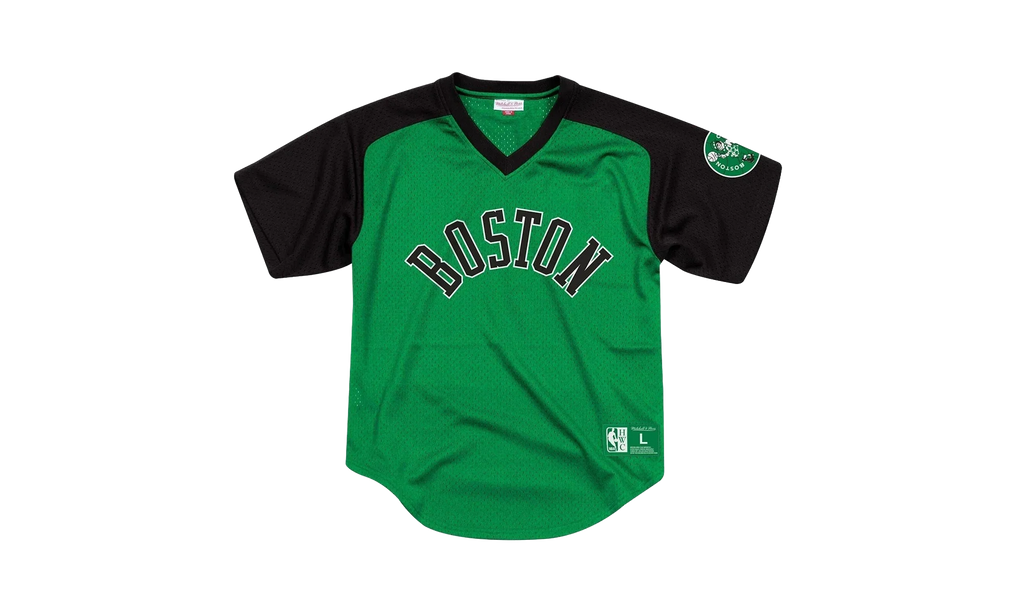 NBA Final Seconds Mesh V-Neck Shirt "Boston Celtics - Green" BA87OQ BCE E JXS