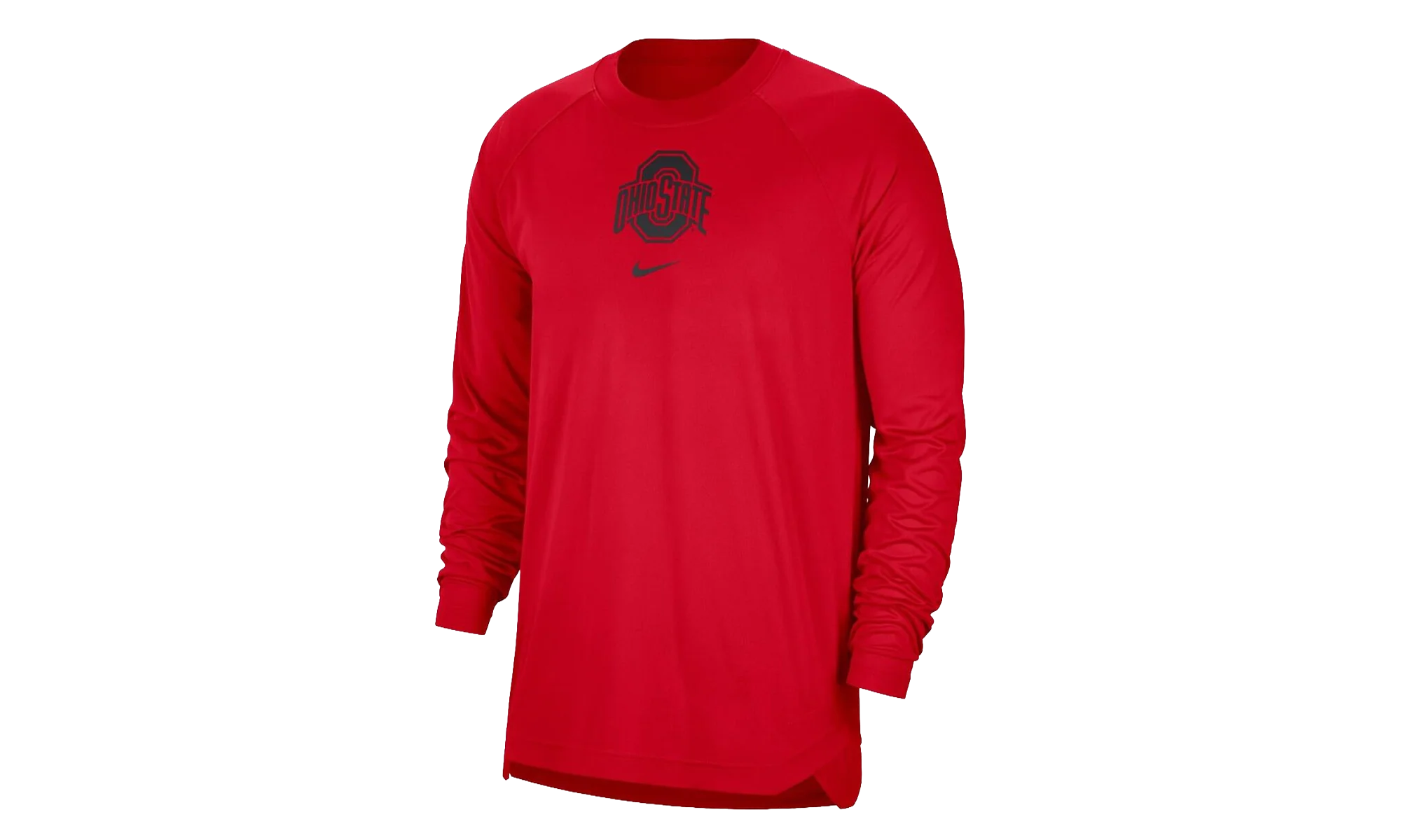 Ohio State Buckeyes Basketball Spotlight Performance Raglan T-Shirt "Scarlet Red" DO6067 657