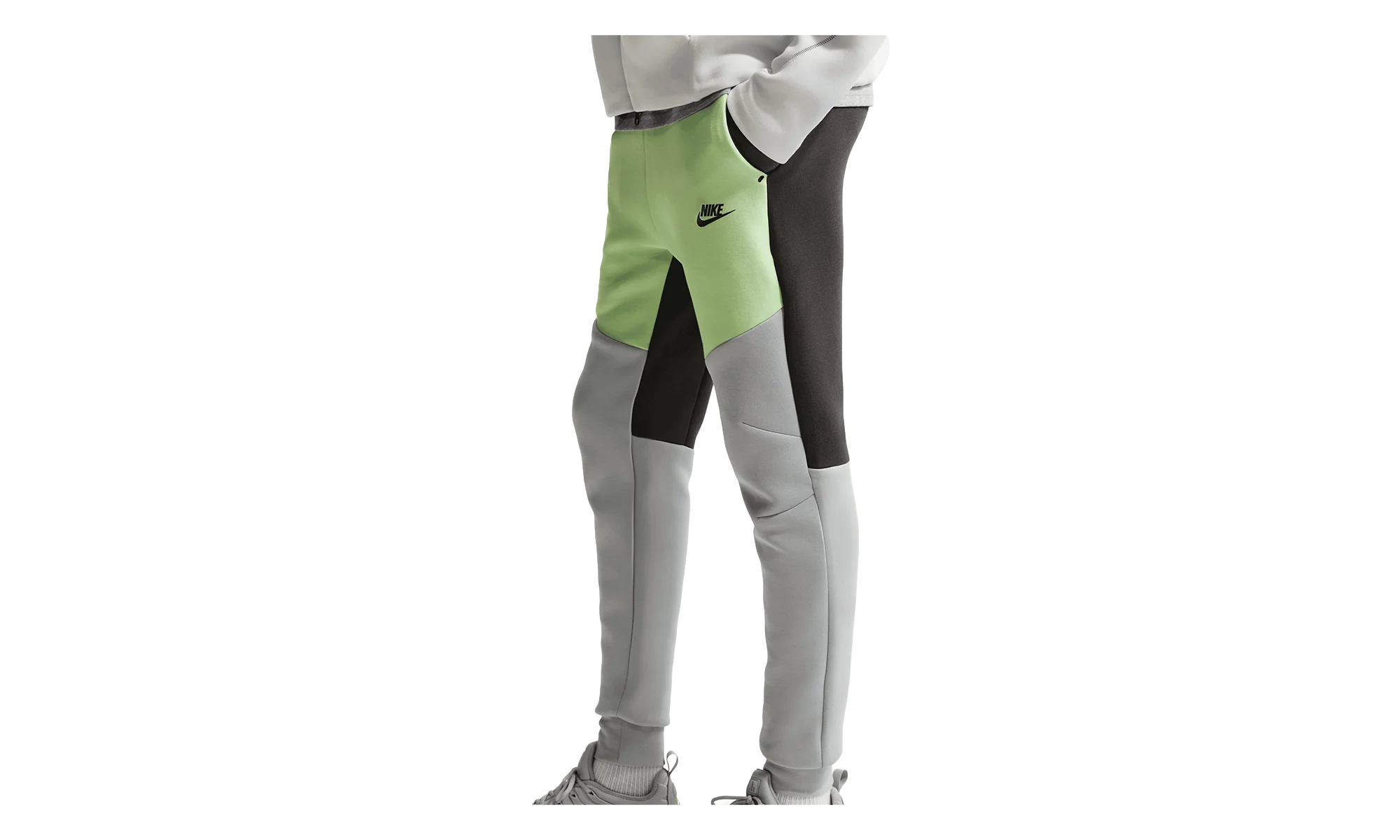 Tech Fleece Joggers "Dark Grey Heather/Liquid Lime/Black" HV0959 361