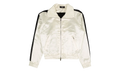 Full Zip Satin Track Jacket "White" MJT001 111 WHIT