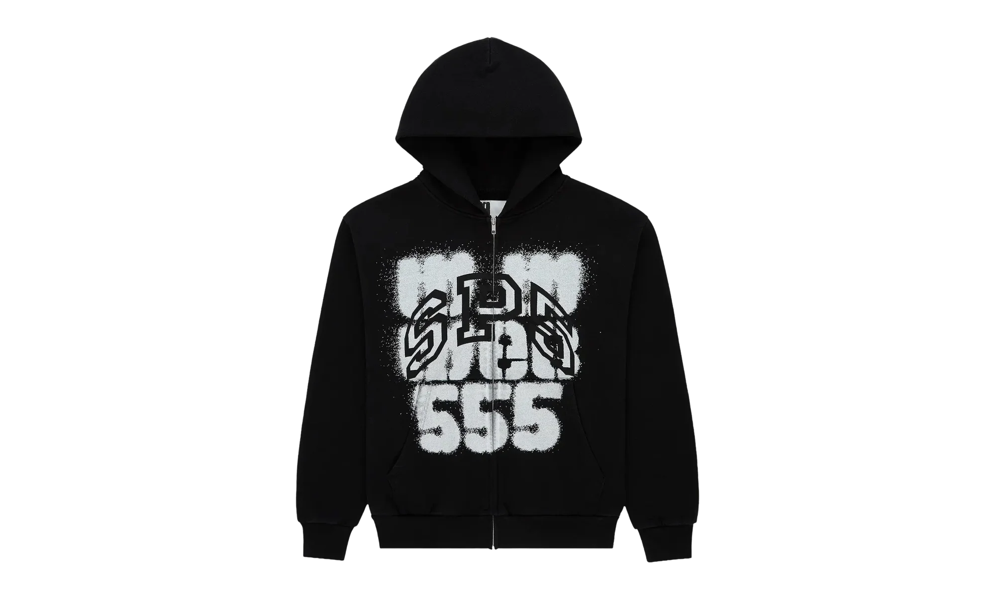 SP555 ZIP HOODIE "Black" SP5der300